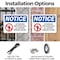 Signmission Authorized Employees OSHA Notice Sign, Plastic, 10in W x 7in L, 2PK OS-2PACK-NS-P-710-L-15257 - alternate 6